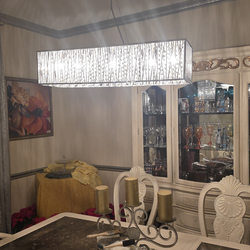 Rectangular Crystal Chandelier