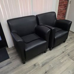 Chair, faux leather, lobby chairs for office
