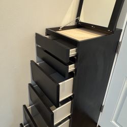 Ikea Malm 6 Drawer Vanity Dresser w/ Mirror
