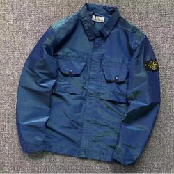 Stone Island Blue Lapel Jacket