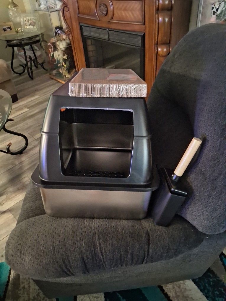 stainless steel kitty litter box