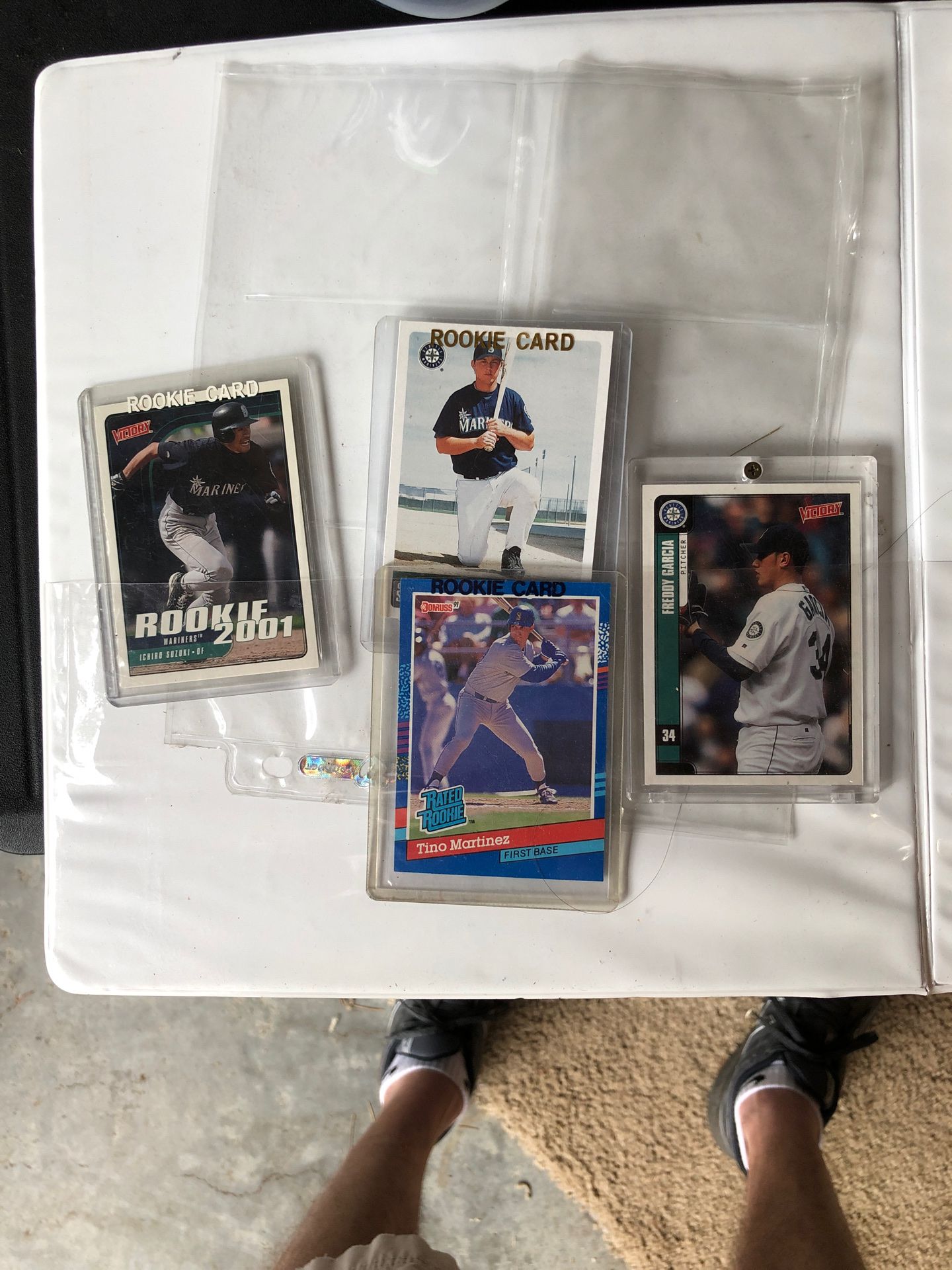 Ichiro , Toni Martinez, Freddy Garcia baseball cards