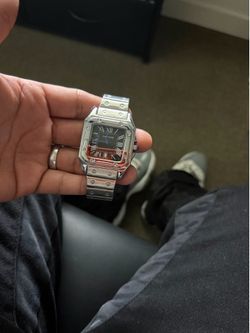 Silver Cartier watch *MEN WATCH