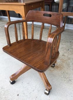 Oak office chair