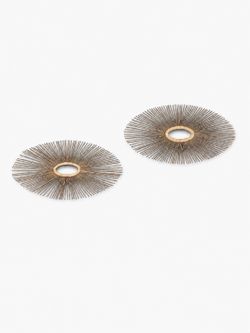 Pair of Mid-Century Modern Spray Sunburst Wall Sculptures, c.1960’s - Delivery Available