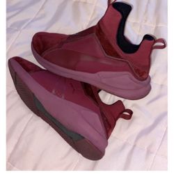 Burgundy Suede Puma Fierce Size 8