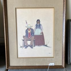 3 Framed 26”x 21” Signed By Jerome Tiger