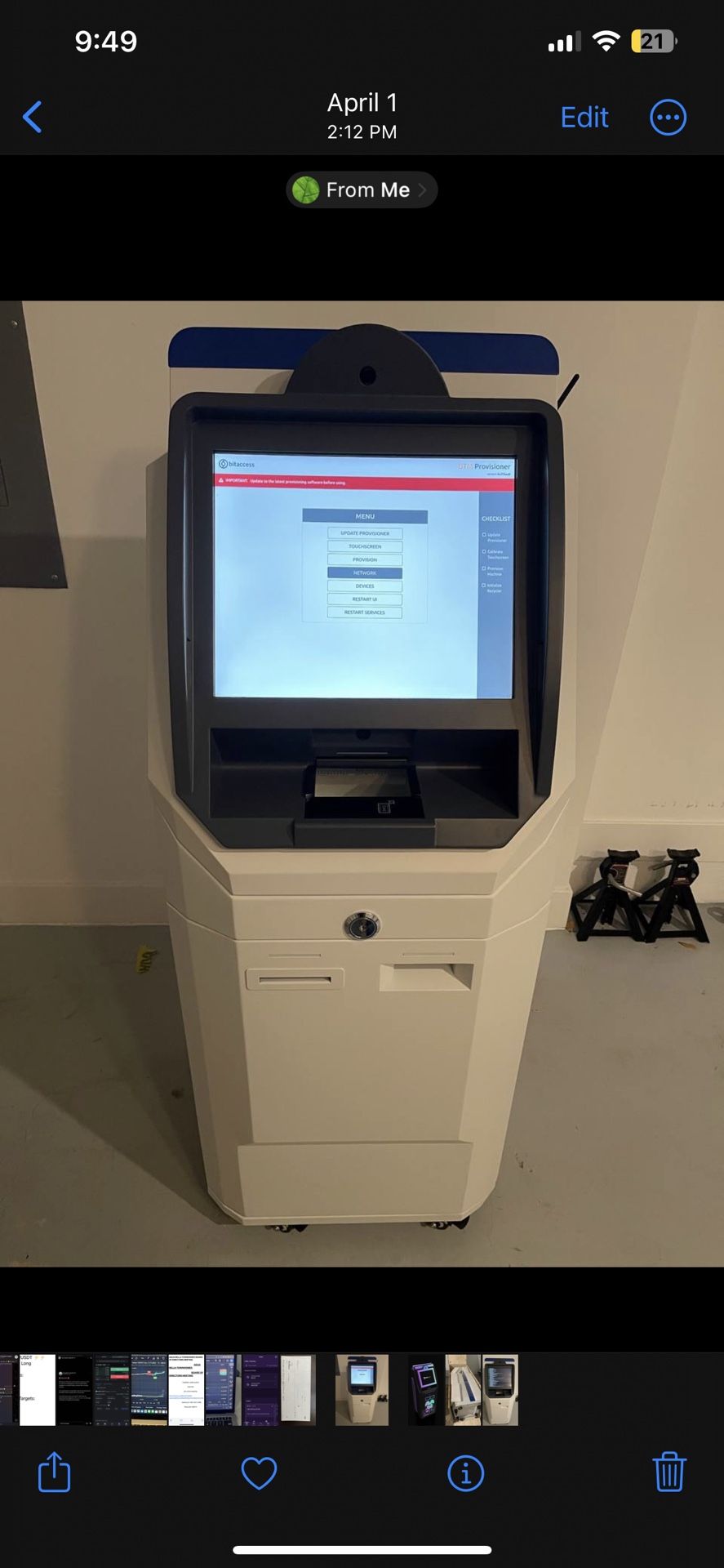 Bitcoin crypto ATM/BTM Machine 2 Available Locally