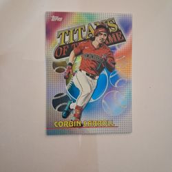 Corbin Carroll 2026 Topps Titans Of The Game Insert Card #TOG-6