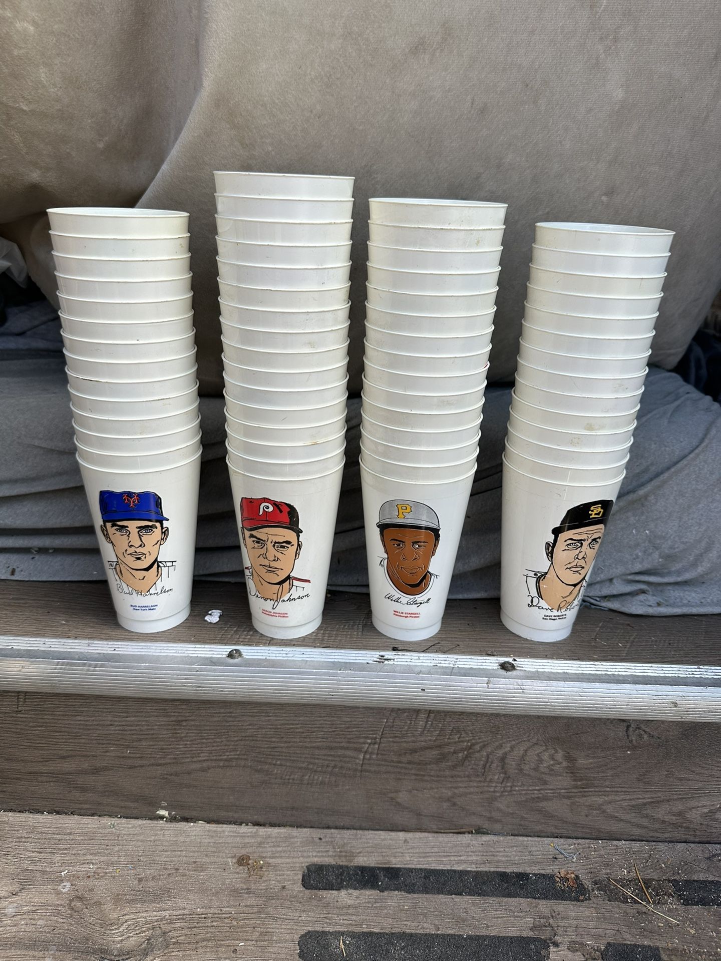 Vintage 7-11 MLB Plastic Cup Complete Set