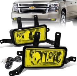 Chevy Tahoe / Suburban / Yukon Amber Fog Lights For 2015 To 2020