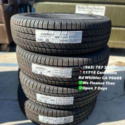 225/75R15 Hankook Kinergy New Set of Tires Installed and Balanced Set de Llantas Nuevas Instaladas y Balanceadas
