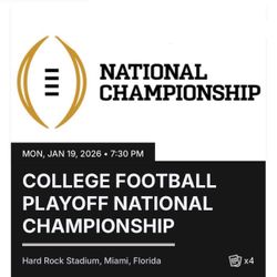 4 CFP Indiana Vs Miami Tickets 