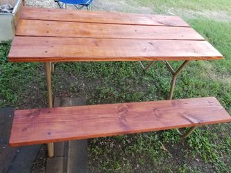 Picnic tables