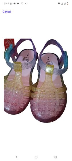 Multi color glittery sandals