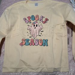 Spooky Season Print Sweatshirt, Casual Long Sleeve Crew Neck Sweatshirt For Fall & Winter, Women's Clothing