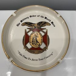 The Military Order of The World Wars vintage ashtray