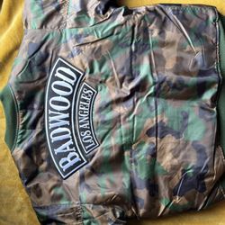 Badwood Bomber Jacket In Camo 