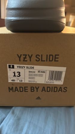 (OG) YZY Slides by Adidas —Color: Granite Size 13M