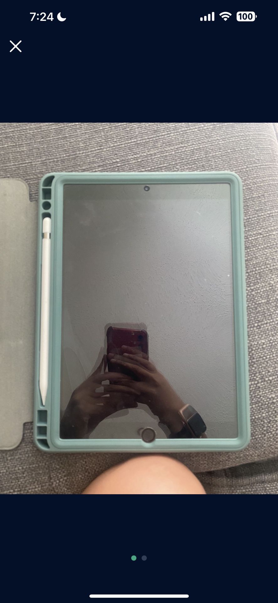 iPad, Apple Pencil And Case