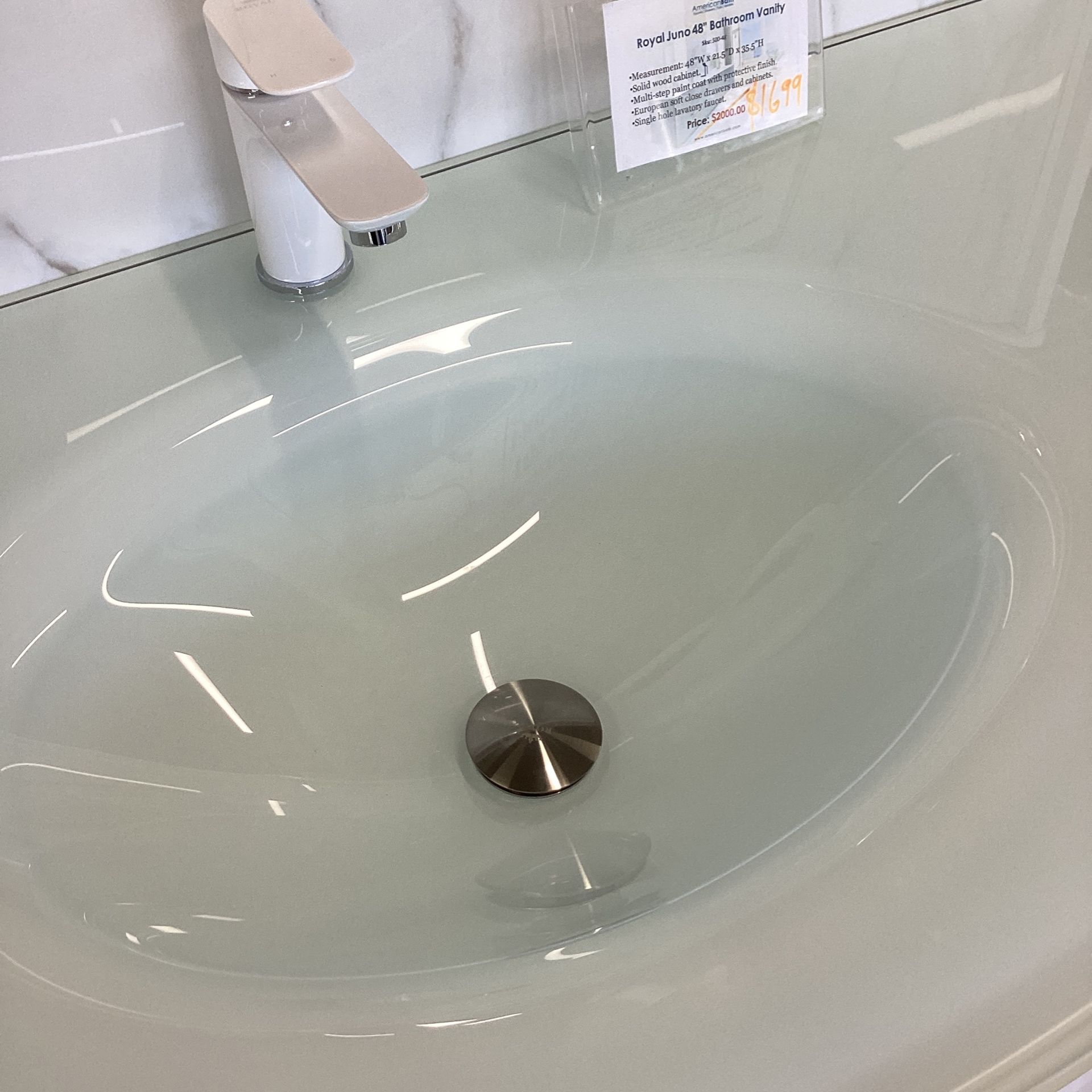 Royal Juno 48” Solid Wood Cabinets Soft Close Doors Available In Our Showroom Today!!!!