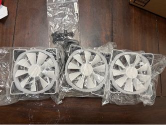 3 120mm NZXT kraken RGB fans