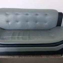 Faux Leather Sofa 