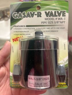 Gasav-R Valve Model WA-3 3/8" NPT