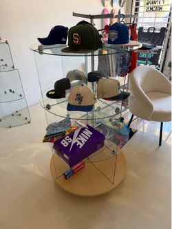 Glass spinning display $75