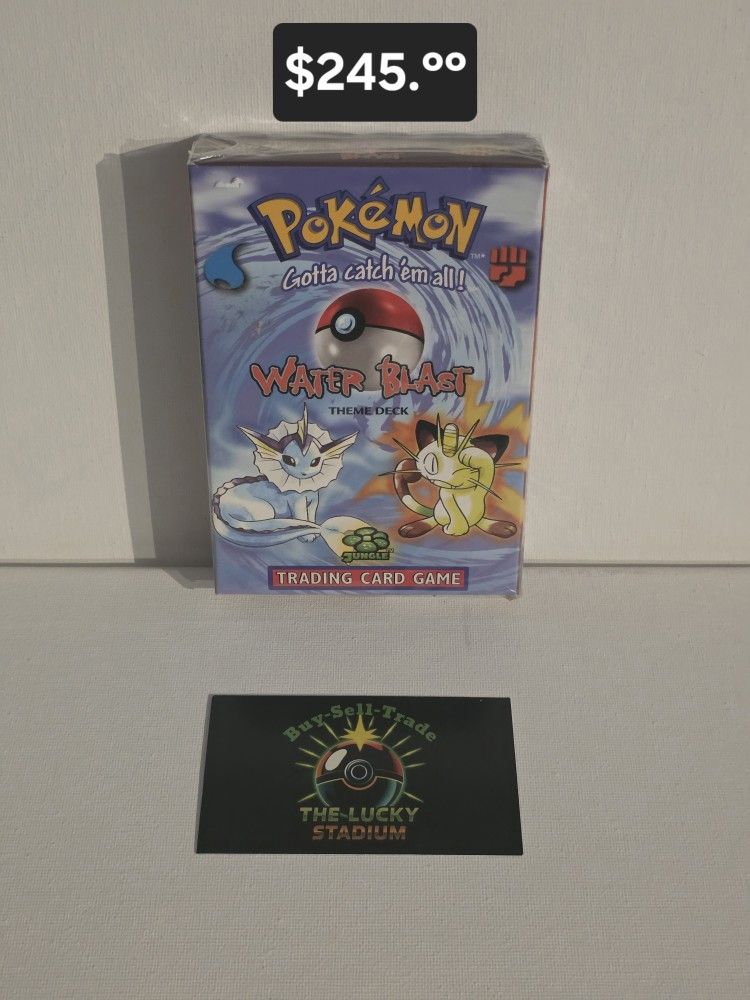 Pokemon Cards WOTC Theme Deck Water Blast
