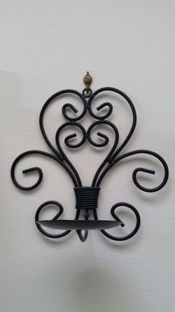 Wall mounted ball candle holders