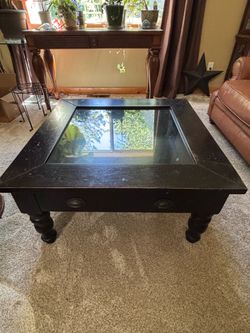 Map Table, Glass Top
