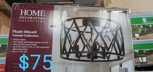Tessali collection flush mount bronze