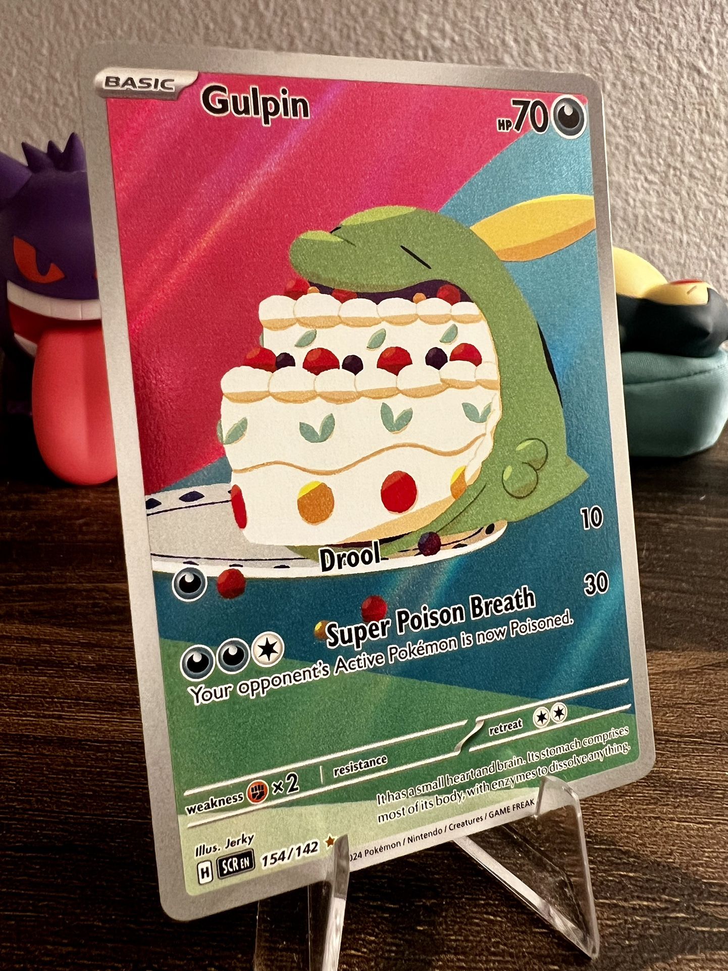 Gulpin - (Illustration Rare) 154/142 SV07: Stellar Crown Pokémon TCG