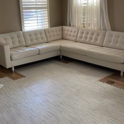 IKEA Sofa In White Perfect Condition  1999$