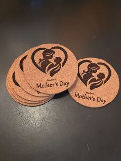 Happy Mothers Day, 6 Drink Coasters