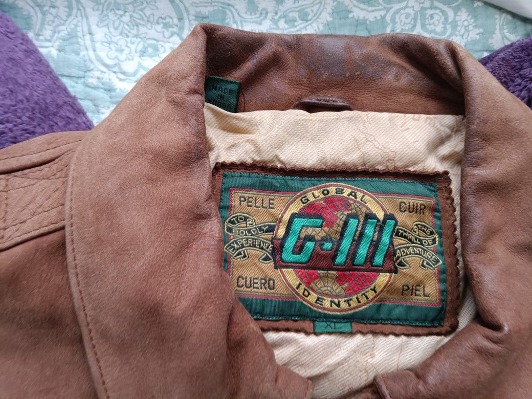 Vintage Bomber Leather Jacket