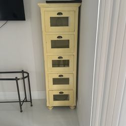 Yellow File Cabinet