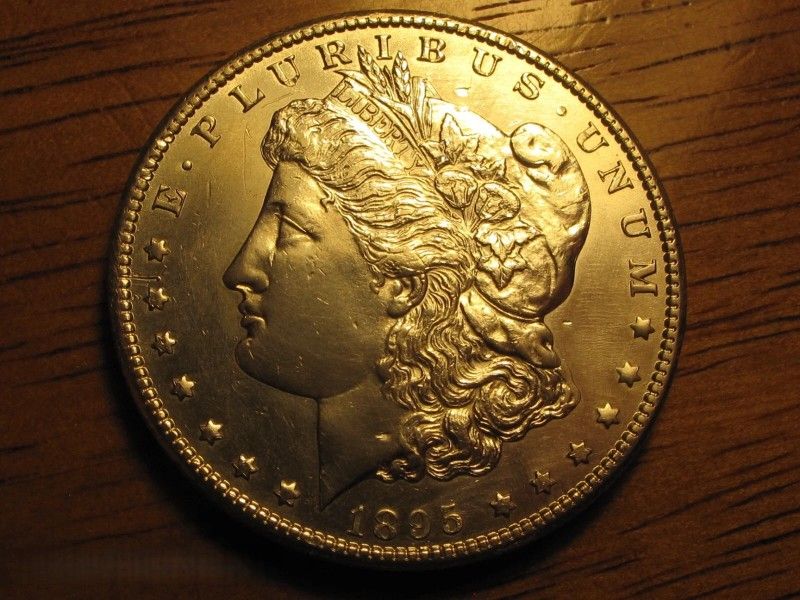 1895-S Morgan Silver Dollar Blast White Semi-Key Uncirculated Monster Scarce!