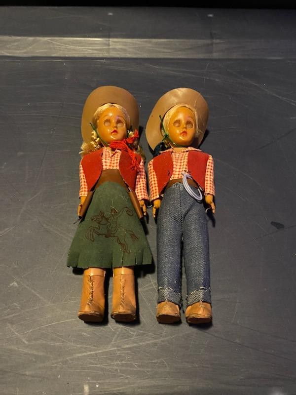 Vintage Cowgirl Dolls made in Korea