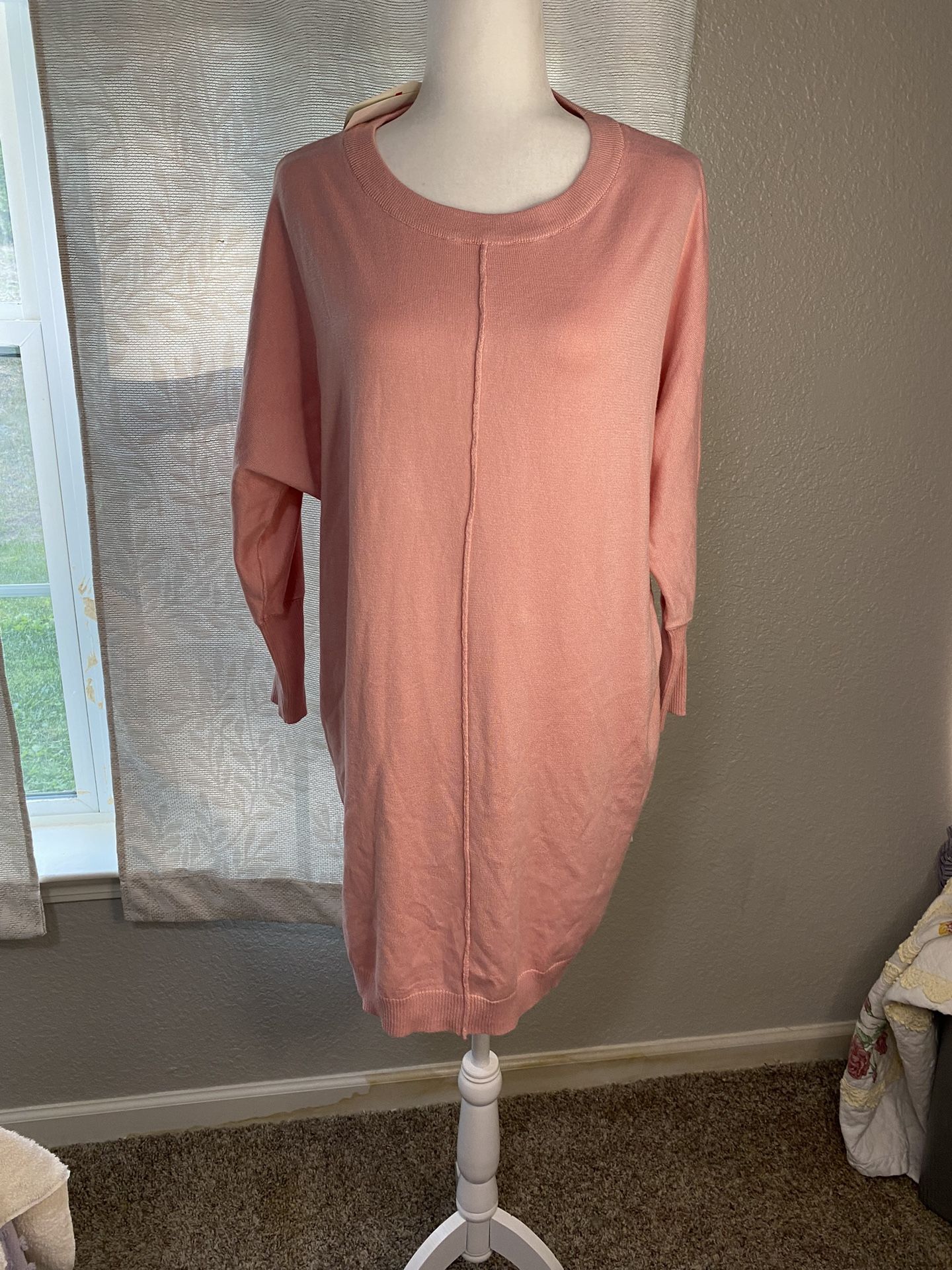 Wonderful Studio Pink Peony Light Weight Tunic Size M To L