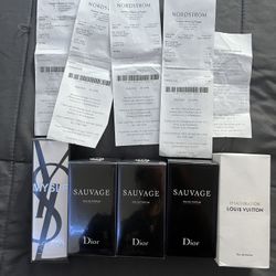 Fragrance Collection ( Louis Vuitton Imagination , Dior Sauvage, Ysl)