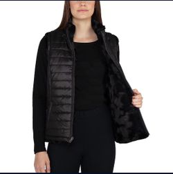 Faux fur reversible vest