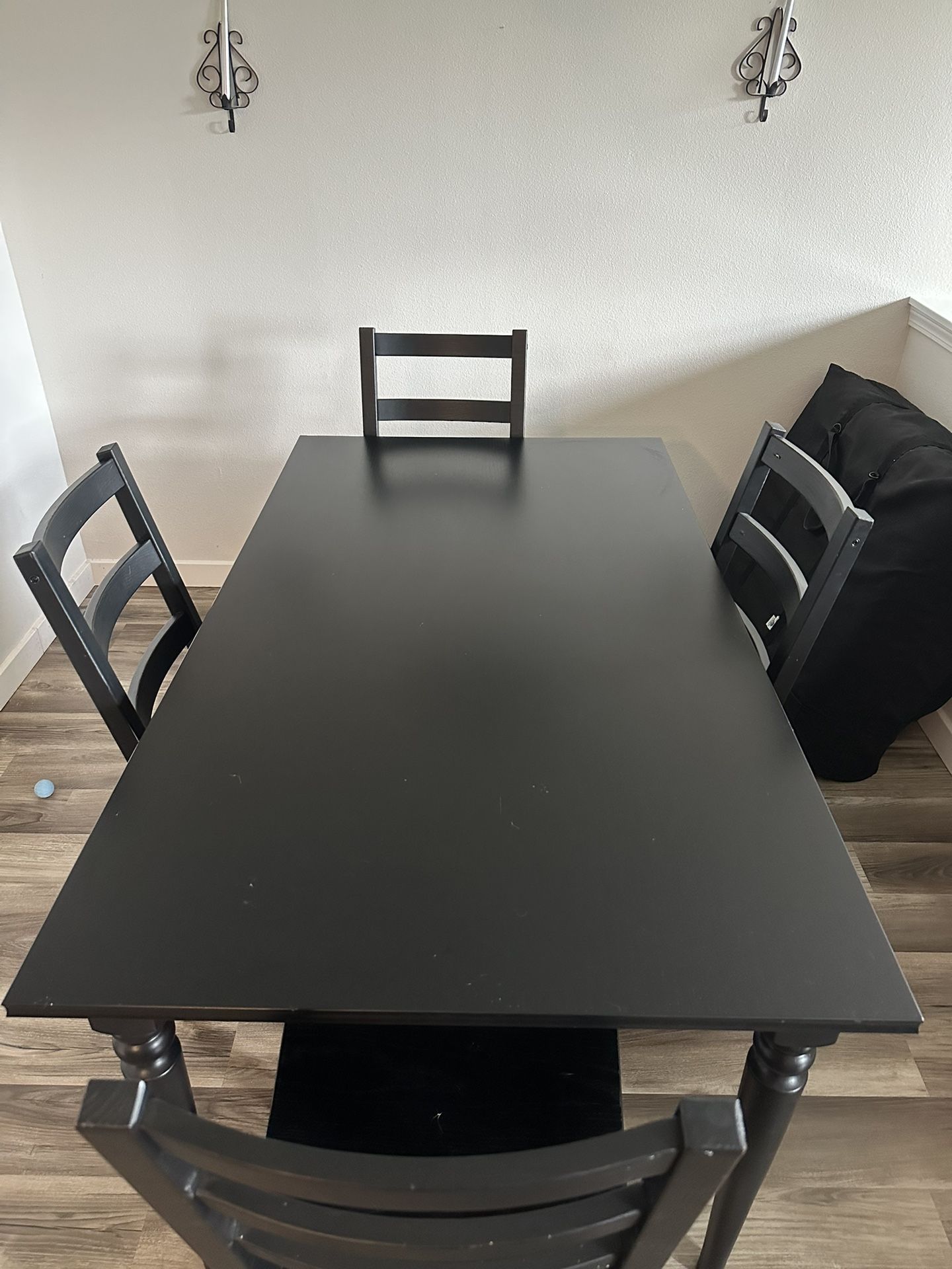 Black IKEA Dining table