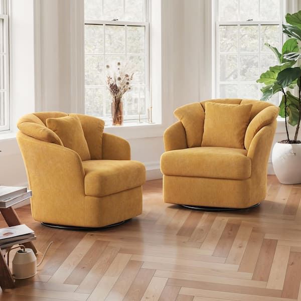 Set Of 1 Oversized Swivel Accent Chair( Only 1)