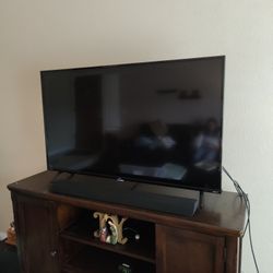 55 Inch TCL TV With Vizio Sound Bar