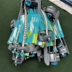 Gilmour Adjustable Rectangular Lawn Sprinkler, Water Sprinkler for Large Area Coverage, Hose Sprinkler for Lawn and Garden, Gray