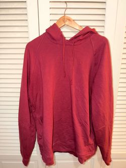 Lululemon mens Red Pullover Hoodie Sweatshirt