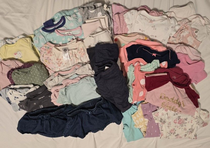 Twin Baby Girls Cloths Bundle