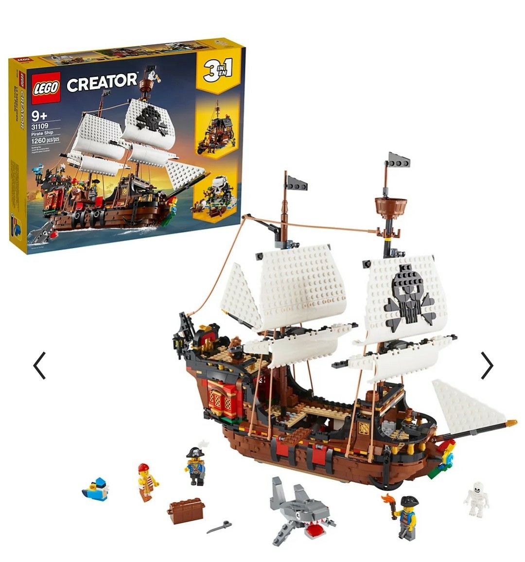 LEGO CREATORS 3 IN 1 PIRATE SHIP.